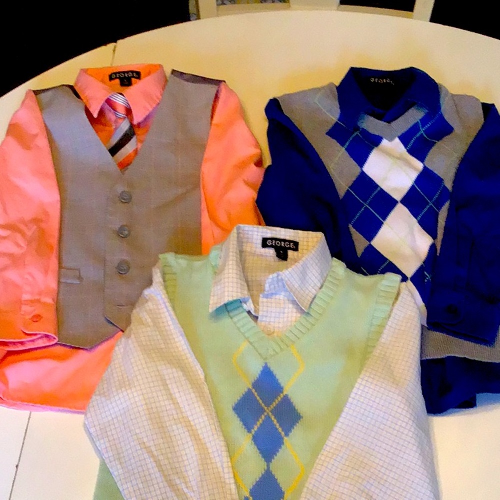 Boys 3 shirts sets size 6